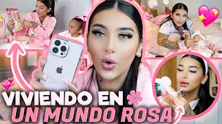 😍🎀VIVIENDO EN UN MUNDO ROSA POR 24 HORAS  Sofi Muñoz 💖 [upl. by Duwe]