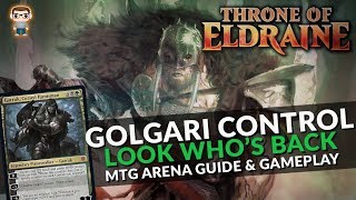 Golgari Garruk Control Throne of Eldraine  MTG Arena Standard Deck Guide amp Gameplay [upl. by Kazim]