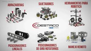 Overview Productos DESTACO  Clamps  End Effectors  Grippers  Posicionadores y Actuadores [upl. by Bevvy808]