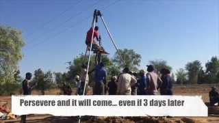 Manual Borehole Drilling Training in Malawi 2015 [upl. by Haldas]