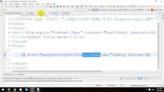 Query String in JSPServlet [upl. by Aynotahs989]