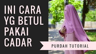 Tutorial Niqab Purdah Yaman Original by hijabarrahya [upl. by Anoyek]