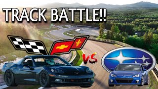 Racing Against Cars with Double the Horsepower Subaru BRZ POV Track Battle  Pocono Raceway [upl. by Fina]