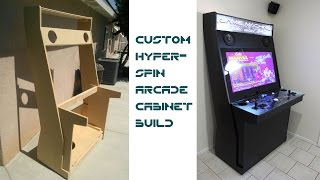 Custom Hyperspin Arcade Cabinet UPDATED WITH LINKS TO PLANS [upl. by Ttcos]