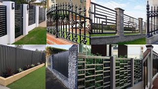 Discover Inspiring Modern Metal Fence Design Ideas for Your Home and Garden  Fencing design ideas [upl. by Ainnek]