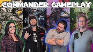 Commander Gameplay Gishath VS Eriette VS Belakor VS Yarok [upl. by Cinimod376]