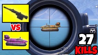 Can AMR Snipe Through The New Armour Vehicle Hoverboard in BGMI • 27 KILLS • BGMI Gameplay [upl. by Airad136]