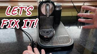 Nespresso Magimix M190 Coffee Machine Leak Fix Repair Disassembly [upl. by Epolenep]