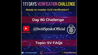 Day80SV FAQs SwitiSpeaksOfficial systemverilog sv vlsidesign cpu vlsi vlsijobs switispeaks [upl. by Erasmo]