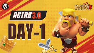 Astra 30 Clash of clans day 1  double elimination  Heighers eSports [upl. by Umont]