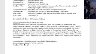 Convertible Bonds Sample Calculations [upl. by Sinegold999]