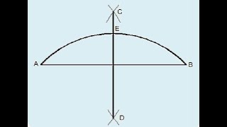 Bisecting an Arc تمرين 2 تقسيم قوس بالفرجار [upl. by Hanselka]