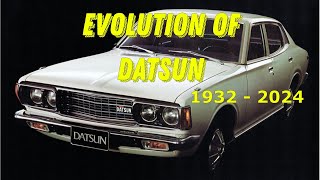 Evolution of Datsun 1932  2024 [upl. by Occor25]