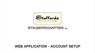 1  Stageprompter web application tutorial – registration [upl. by Erodasi]