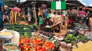 Rural farmers market with cheap food in Nigeria 🇳🇬african marketRural markets In Nigeria [upl. by Nnyllatsyrc]