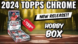 🚨NEW RELEASE🚨WORTH THE PRICE 2024 TOPPS CHROME HOBBY BOX RIP [upl. by Gonagle127]