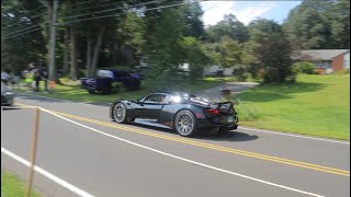 CARS LEAVING DREAM RIDE 2024 918 Spyder 765LT Twin Turbo Huracan Aventador amp More [upl. by Engelhart489]