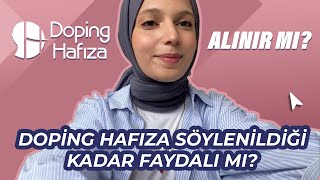 Doping Hafıza Söylenildiği Kadar Faydalı Mı  Alınır Mı DopingHafiza Yks2025 [upl. by Monahan]