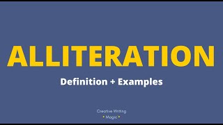 ALLITERATION  Definition  Examples ⛱️ [upl. by Menides]