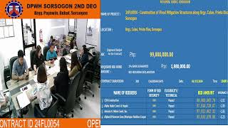 Procurement Livestream for DPWH Sorsogon 2nd District Engineering Office on March 15 2024 [upl. by Allare858]