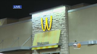 McDonalds In Lynwood Turns Logo Upside Down To Celebtrate International Womens Day [upl. by Yelekalb]