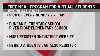 Spartanburg District 5 offers free meal program for virtual students [upl. by Kare]