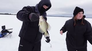 GuysTV Ice Fishing Minocqua WI [upl. by Okihcas]