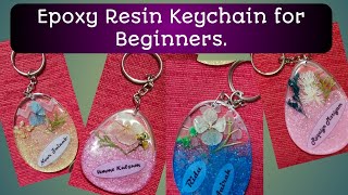 Epoxy Resin art Keychain  how to make resin keychain [upl. by Chilton802]