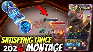 THE MOST SATISFYING LANCELOT MONTAGE 2024 MLBB [upl. by Camala]