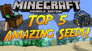 Minecraft Xbox OnePS4 Top 5 Amazing Seeds 2017 HD [upl. by Zanahs]