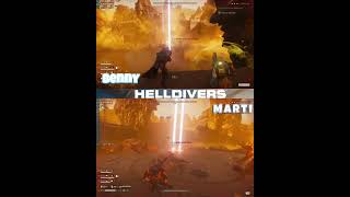 Helldivers 2  muerte por una de estratagema de 500 risa maniaca helldivers gaming funny [upl. by Ahsekam]