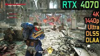 Warhammer 40000 Space Marine 2 RTX 4070  Ryzen 7 5700X3D  Ultra 1440p 4K [upl. by Ihab]