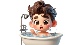 Baby Bath Song  Fun Bath Time Nursery Rhyme for Kids  Splish Splash with Bubbles [upl. by Borlow]