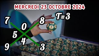 CROIX LOTO DU MERCREDI 23 OCTOBRE 2024 [upl. by Thurlough]