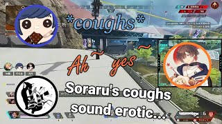 ENG SUB Amatsuki amp 96nekos thoughts on Sorarus coughing sounds APEX Legends [upl. by Otter]