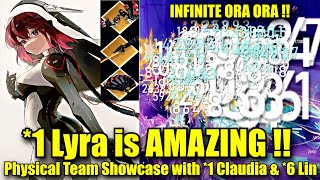 1 Lyra is AMAZING  Physical Team Showcase with 1 Claudia amp 6 Lin  Tower of Fantasy Global [upl. by Llib]