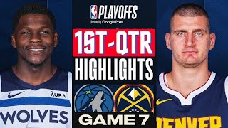 Denver Nuggets vs Minnesota Timberwolves Game 7 Highlights 1stQTR  May 19  2024 NBA Playoffs [upl. by Hemminger]