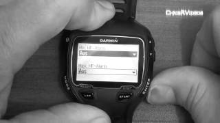 Garmin Forerunner 910XT Herzfrequenzalarm [upl. by Jonis699]