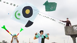 Kite flying amp 14 August Ki Tyari Start  Kite [upl. by Dnaleel931]