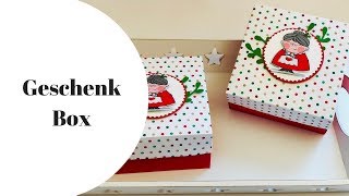 📍Anleitung Geschenkbox quadratisch mit Deckel und Stampin Up Produkten [upl. by Nehgaem]