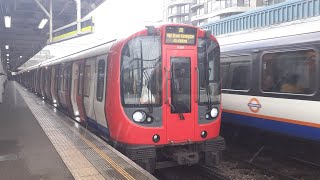 Diverted  Circle Line  S7 Stock  at amp Departing Barking Station  Platform 6  15062024 [upl. by Ecnerrot]