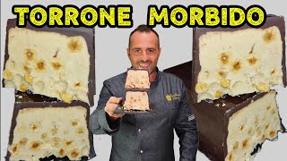 TORRONE DI CIOCCOLATO MORBIDO SPETTACOLARERicetta facile senza cottura Corso di pasticceria in casa [upl. by Mirisola955]