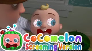 Rock A Bye Baby In CoComelon Nursery Rhymes Screaming Version Effects On YouTube [upl. by Ahsirhcal52]