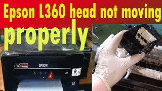 How to solve Head is not moving properly on Epson L360 Printer  Paper Light Blinking  Noise [upl. by Etam]