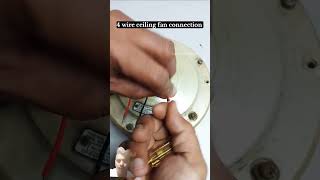 पंखे के कनैक्शन कैसे करे 🤔 shorts electricalfan wiring connection shortvideo trending viral [upl. by Atteval26]