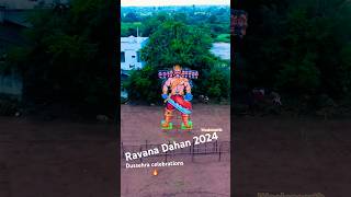 Dussehra Ravan effigy burning 🔥🔥🔥 ravandahan2024 trendingshorts viralshorts shorts ravana [upl. by Wistrup]