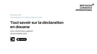 Tout savoir sur la déclaration en douane [upl. by Bywoods128]