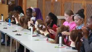 HAIR BRAIDING SUMMER SCHOOL NEWHAM 2014 [upl. by Nosliw]