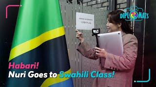 WE ARE DIPLOMATS English Version Habari Nuri Goes to Swahili Class [upl. by Ainedrag]