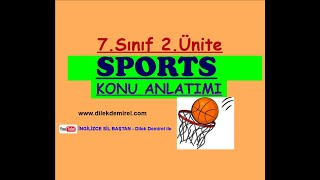 İngilizce 7 Sınıf 2 Ünite Sports Konu Anlatımı [upl. by Weixel]